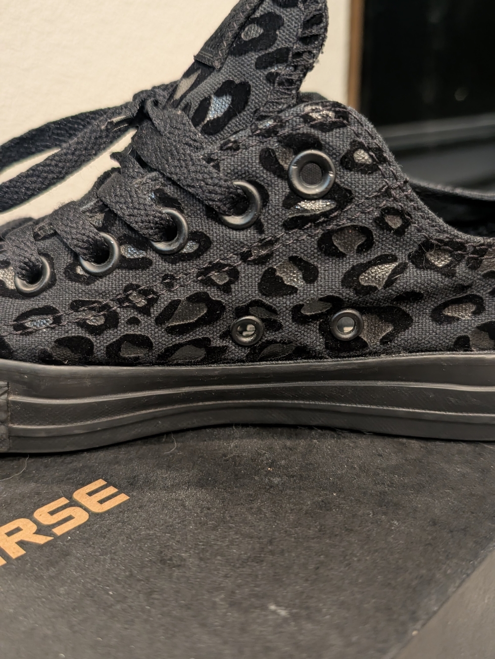 Converse Kids' Black Low-Top Lace-Up Sneakers - Picture 7 of 9